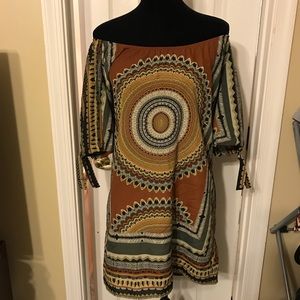 Glam off the shoulder dress